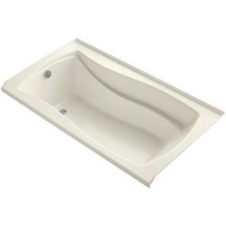 KOHLER Mariposa 5.5 ft. Left Drain Soaking Tub in Biscuit with Basked Heated Surface K 1229 LW 96