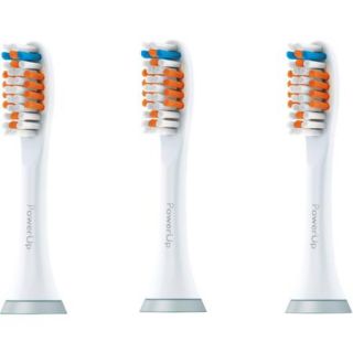 Philips Sonicare HX3013/64 PowerUp Standard Replacement Brush Heads, 3 count
