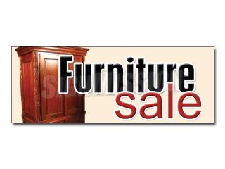 48" FURNITURE SALE DECAL sticker store wood