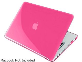 INSTEN Compatible with Macbook Pro 13 inch Clear Pink Plastic Solid Hard Cover Case 13"
