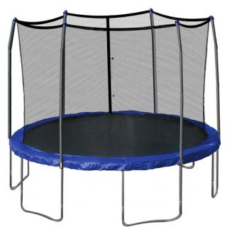 Skywalker 12&apos; Round Trampoline &amp; Safety Enclosure Combo, Blue