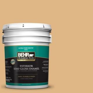 BEHR Premium Plus Home Decorators Collection 5 gal. #HDC CL 18 Cellini Gold Semi Gloss Enamel Exterior Paint 540005