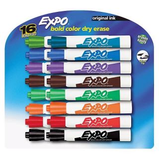 EXPO® Chisel Tip Dry Erase Markers   Assorted (16 Per Set)