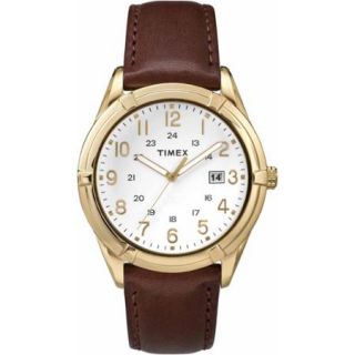 Timex Men's Easton Avenue Watch, Brown Leather Strap
