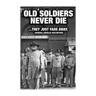 Old Soldiers Never Die Print (Unframed Paper Print 20x30)