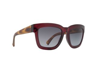 VonZipper Women's Juice Sunglasses, Maroon Tortoise Crystal/Grey Gradient,56 mm