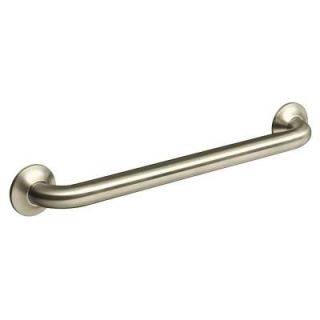 KOHLER Transitional 18 in. Concealed Grab Bar in Vibrant Brushed Nickel K 11391 BN