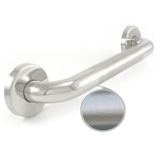 WingIts Premium Series 18 in. x 1.25 in. Grab Bar in Polished Peened Stainless Steel (21 in. Overall Length) WGB5PSPE18