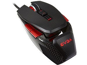 EVGA TORQ X10 Carbon 901 X1 1102 KR Black 9 Buttons 1 x Wheel USB Wired Laser 8200 dpi Gaming Mouse