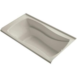 KOHLER Mariposa 5.5 ft. Right Drain Soaking Tub in Sandbar with Basked Heated Surface K 1229 RW G9