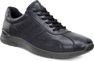 Mens ECCO Irving Tie Lace Up Shoe   Black Full Grain Leather