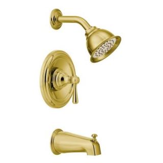 MOEN Kingley Single Handle Posi Temp Tub and Shower Trim Kit in Polished Brass (Valve Sold Separately) T2113P