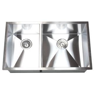 32 Inch Double Bowl 40/60 Undermount Zero Radius Kitchen Sink