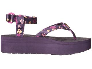 Teva Flatform Sandal Floral Purple Wine Floral