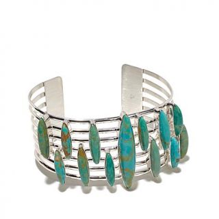 Jay King Tyrone Turquoise Sterling Silver Cuff Bracelet   7779477