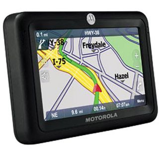 Motorola Motonav TN30 4.3" GPS. GPS unit includes only the car power adapter. Universal mount sold separately.
