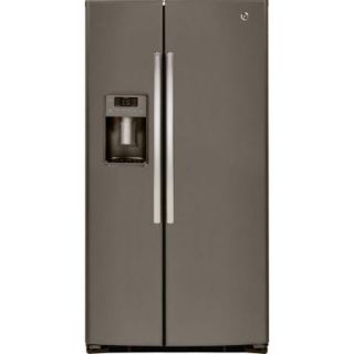 GE 25.9 cu. ft. Side by Side Refrigerator in Slate GSE26HMEES