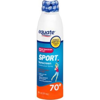 Equate Sport Continuous Spray Sunscreen, SPF 70+, 6 fl oz