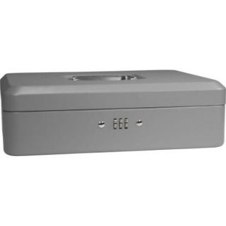 BARSKA 0.12 cu. ft. Cash Box Safe with Combination Lock, Grey CB11788