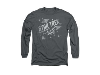 Star Trek Through Space Mens Long Sleeve Shirt