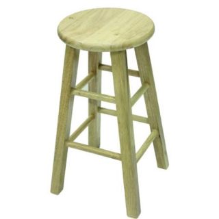 Mainstays 24" Natural Wood Barstool