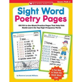 Sight Word Poetry Pages 100 Fill in the blank Practice Pages That Help Kids Really Learn The Top High Frequency Words