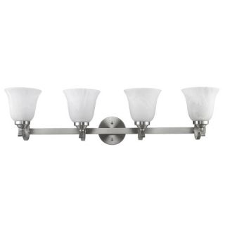 Chloe Transitional 4 light Brushed Nickel Bath/ Vanity Light