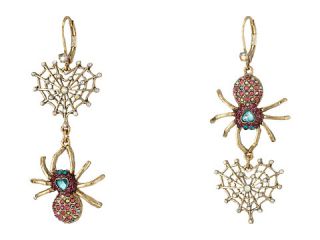 Betsey Johnson Spider Lux Spider Non Matching Earrings