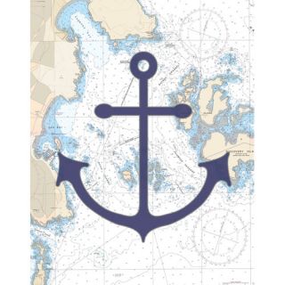 Anchor Navy Wall Plaque