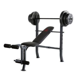 Marcy Mid Width Weight Flat / Incline / Decline with 100 lbs Weight Set