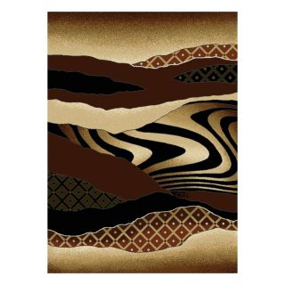 United Weavers Of America China Garden Brown Rectangular Indoor Woven Southwestern Area Rug (Common 8 x 10; Actual 94 in W x 126 in L)