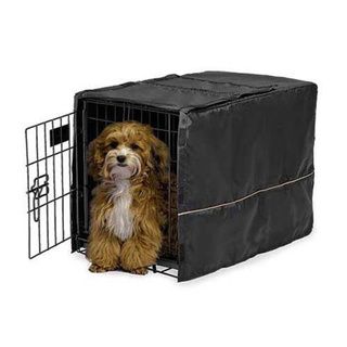Midwest Quiet Time Pet Crate Cover Black   17281697  