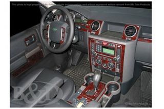 2005, 2006, 2007 Land Rover LR3 Wood Dash Kits   B&I WD581B DCF   B&I Dash Kits