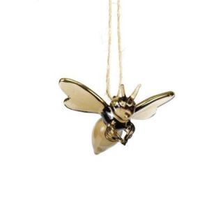 Sage & Co. Textures and Patterns Collection 2.5 in. Glass Bee Ornament (6 Pack) XAO19598YL