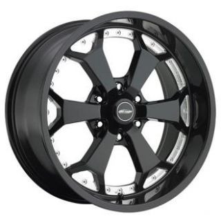Pro Comp Alloy Wheels   Series 8180, 20x9 with 6 on 135 Bolt Pattern   Gloss Black Machined