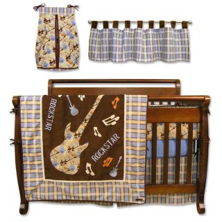 Trend Lab Rockstar Organic 6 Piece Crib Bedding Set