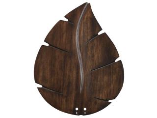 Fanimation 22" Wide Oval Leaf Carved Wood Blade, Walnut   B5280WA 