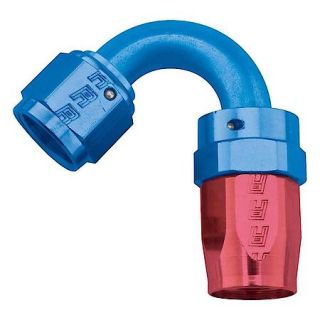 Russell Full Flow Swivel Hose End, Radius   3/4", Red/Blue, 120° 613410