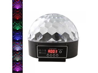 New Digital LED RGB Crystal Magic Ball Effect Light DMX Disco DJ Stage Lighting 90 240V ( US Plug)
