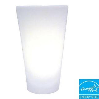 It's Exciting Lighting Vivid Series White Indoor/Outdoor Battery Operated 5 LED Wall Sconce IEL 2730G