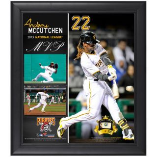 Fanatics Authentic Andrew McCutchen Pittsburgh Pirates Framed 15 x 17 2013 National League MVP Award Collage with Game Used Baseball   Limited Edition of 500