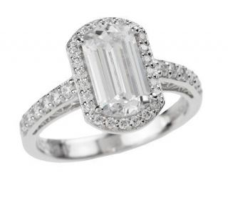 Tacori IV Diamonique Epiphany Emerald Cut Ring —