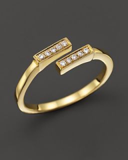 Dana Rebecca Designs 14K Yellow Gold and Diamond Double Bar Ring, .07 ct. t.w.