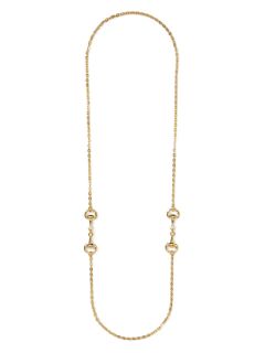 Gold Horsebit Station Necklace by Privileged