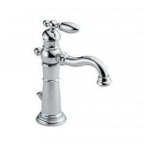 Delta 555LF Bathroom Faucet, Victorian Single Handle Lead Free   Chrome