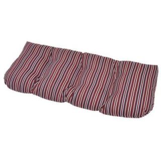 Hampton Bay Oliver Stripe Tufted Outdoor Bench Cushion 7426 01221800