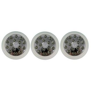 ADX 140 Degree Outdoor White LED Security PIR Infrared Motion Sensor Detector Wall Light (3 Pack) 15LEDPIR WH 3