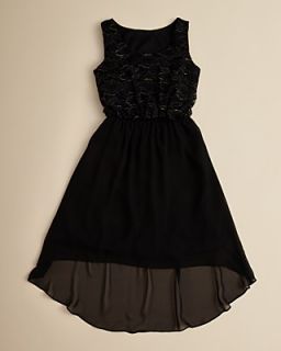 AQUA Girls' Lace & Chiffon Dress   Sizes S XL
