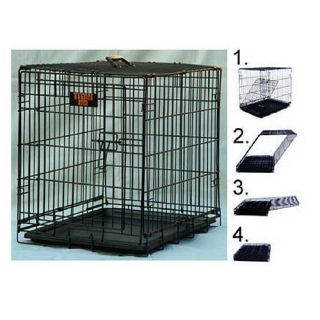 Majestic Pet Products Single Door Folding Dog Crate Cage, Extra Large, 48 inch