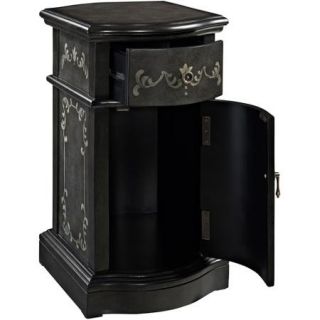 Hand Painted Chairside Table Storage Cabinet, Multiple Colors